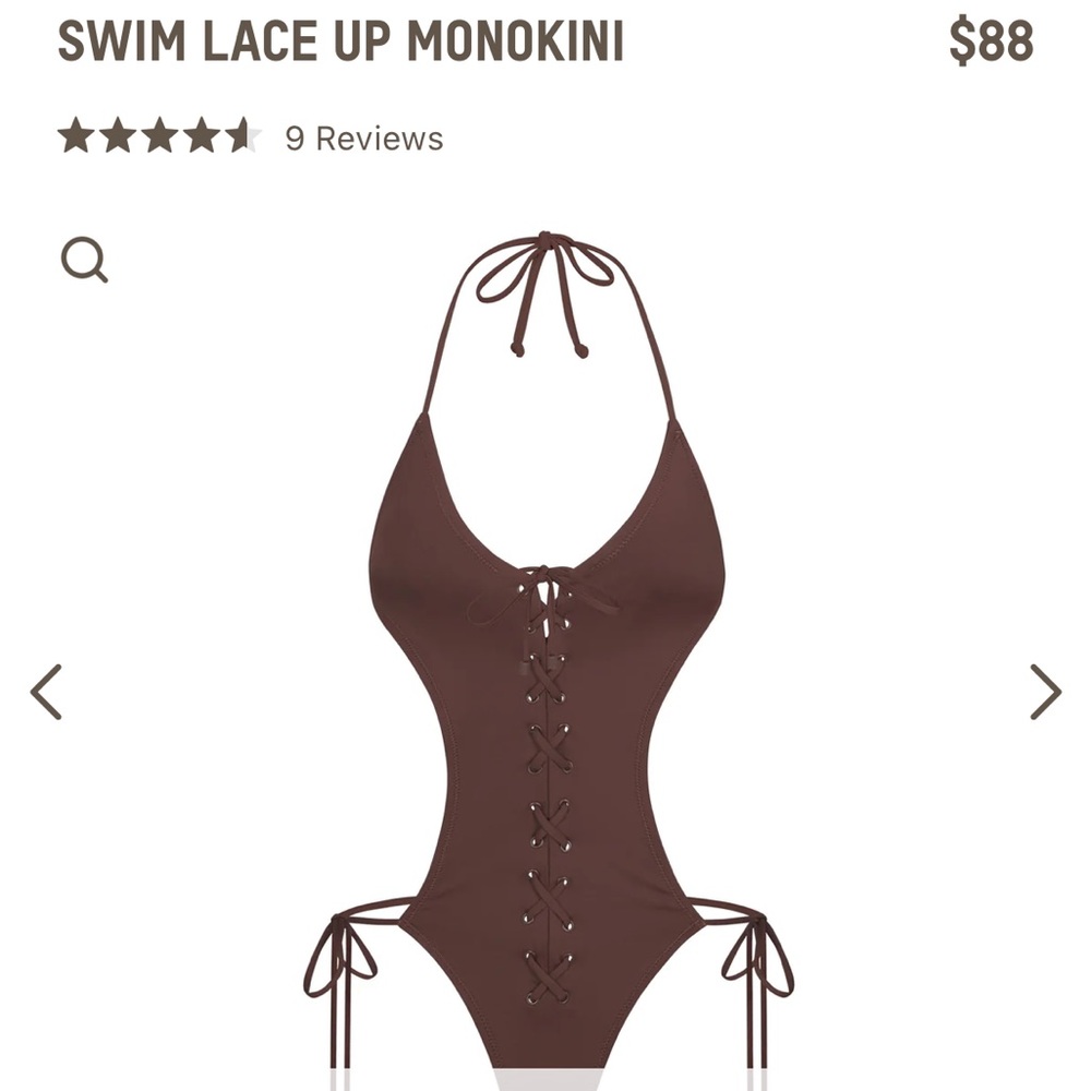 NWT NEVER WORN SOLD OUT Skims Lace Up One Piece